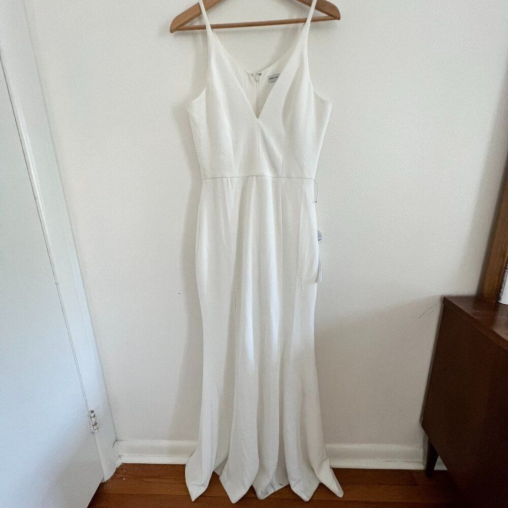Dress The Population Iris Slit Crepe Gown - Picture 3 of 10